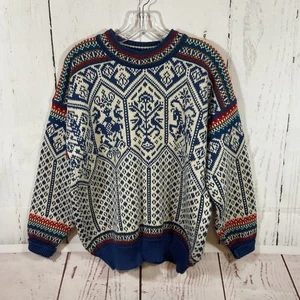 Dale of Norway Lillehammer Olympics Pure Wool Sweater M Fair Isle Nordic Unisex - Picture 1 of 19
