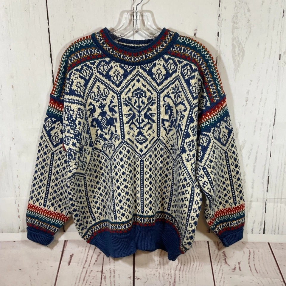 Dale of Norway Lillehammer Olympics Pure Wool Sweater M Fair Isle Nordic Unisex - Image 1 of 4