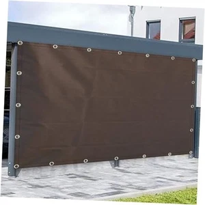 Waterproof Shade Cloth with Grommets 6'6"x9'9" Sun Shade Sails Shade Fabric  - Picture 1 of 7