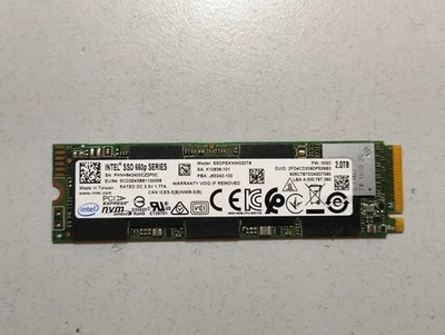 Intel 660p Nvme SSD - 2TB - M.2 2280 / M-Key / PCIe 3.0 x4 Festplatte - Bild 1 von 4