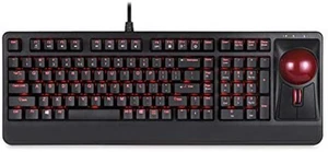 Perixx Periboard-322 Wired Mechanical Trackball Keyboard With 2 Usb Hubs English - Picture 1 of 9