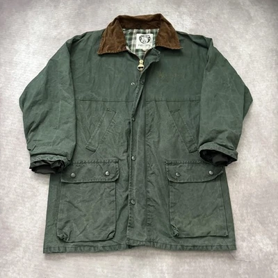 Chaqueta Smith & Wesson De Colección Para Hombres XL Verde Encerado Granero Abrigo de Campo Años 90 Foto 1 de 4