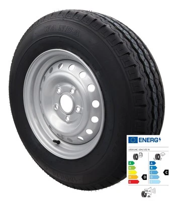 Komplettrad / Rad 185R14-C 185 R 14 C 104/102N Wohnwagen Tabbert 5,5Jx14 5 1/2J - Bild 1 von 4