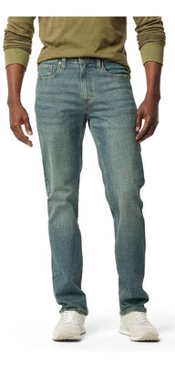 Levi Strauss & Co. Signature Men's Straight Fit Flex Sun Glare Denim Jeans Pants - Image 1 of 4