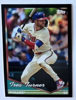2024 Topps Archives - 1994 Topps Trea Turner #292 Black Foilboard Phillies 🔥 - Image 1 of 2