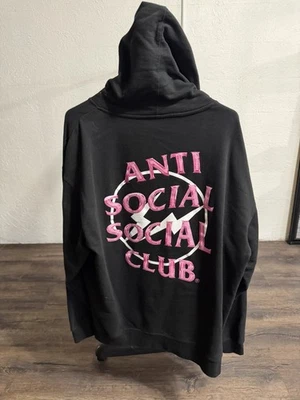 ASSC Anti Social Social Club X Fragment Precious Sudadera con Capucha Rosa X Negra Para Hombre XL Foto 1 de 4