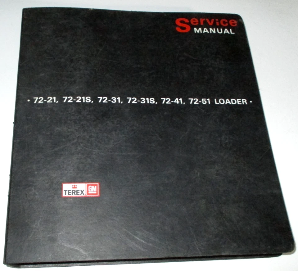 Terex 72-21, 72-21S, 72-31, 72-31S, 72-41 72-51 Loader Service Repair Manual OEM - Image 1 of 4