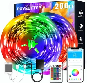 100Ft LED Strip Lights, Smart Light with App Remote Control, RGB LED Lights for - Picture 1 of 11