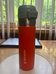 BOTELLA DE AGUA STANLEY 1913 NARANJA QUICK FLIP GO 24 ONZAS VER ESTADO - Imagen 1 de 7