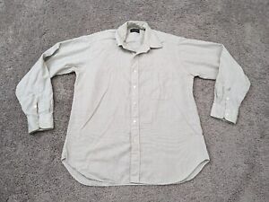 Vintage Gitman Bros Dress Shirt Men 16-35 Oxford Gray Long Sleeves Cotton