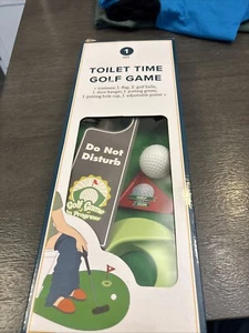 Toilet Golf Game Potty Putter Toilet Time Golf Game Mini Golf - Picture 1 of 5