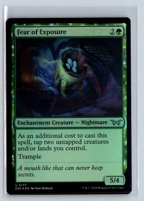 (2x) FOIL Fear of Exposure Duskmourn Uncommon – MTG Magic the Gathering Card - Image 1 of 2