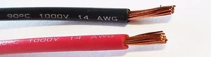 14 GAUGE WIRE RED & BLACK 25 FT EACH PRIMARY AWG STRANDED COPPER POWER REMOTE - Picture 1 of 1