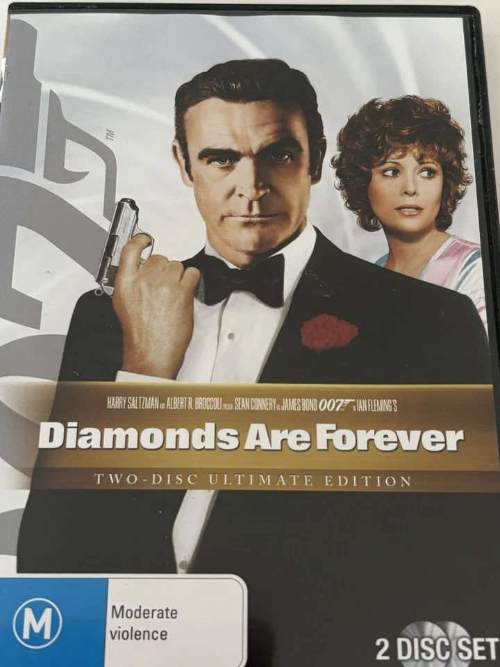 Diamonds Are Forever James Bond 007 Ultimate Edition 2 Disc DVD Like New - image 1 of 4