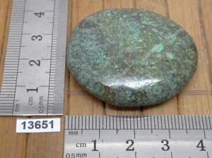 CHRYSOCOLLE pierre plate galet - mineraux lithotherapie soin reiki bien etre - Picture 1 of 2