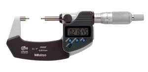 Mitutoyo 331-361-30 Spline Micrometer, 0-1"/0-25.4mm Range, .00005"/0.001mm - Picture 1 of 1