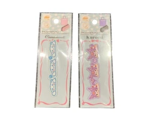 Daiso Line Sticker Patch Kuromi Cinnamoroll japan - Picture 1 of 1
