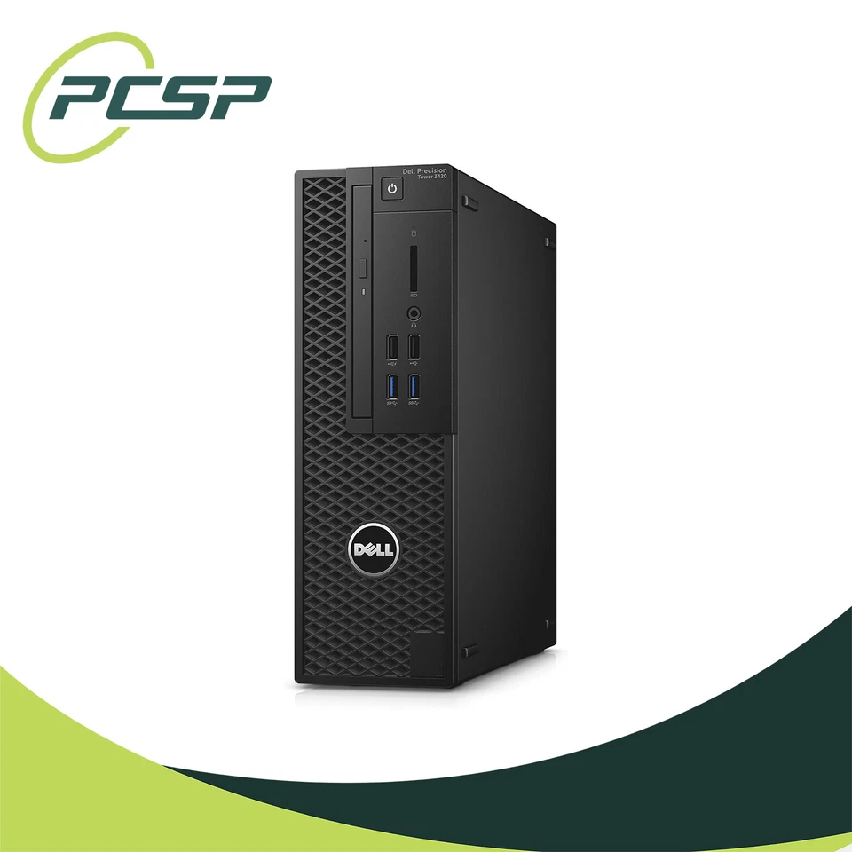 Dell Precision Tower 3420 SFF Intel Core i7-7700 3.6GHz 32GB 512GB NVMe Win10 - Image 1 of 4