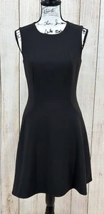 Kate Spade A-Linie kleines schwarzes Kleid Gr. 4 ärmellos Retro 50er Gold Reißverschluss - Bild 1 von 9