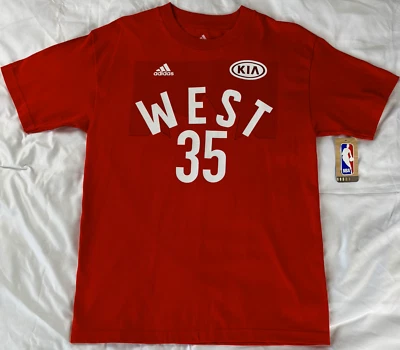 Camiseta Adidas Kevin Durant #35 All Star West roja para hombre talla M NBA Kia Thunder Foto 1 de 4