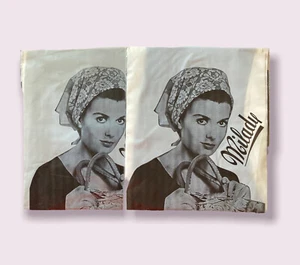 Lot de 2 - Paire de Bas Nylon Vintage - Milady - Made in Italy - Taille 9 - Foto 1 di 4