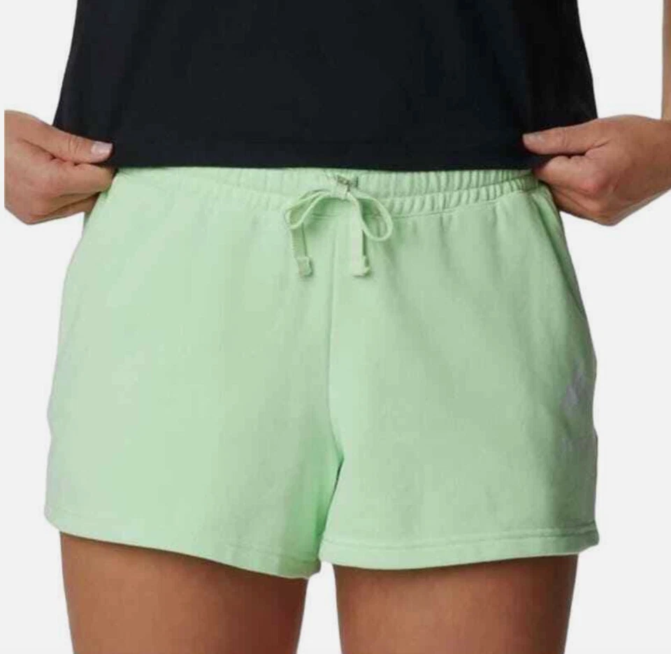 Columbia Women Trek Mid-Rise French Terry Shorts Key West Size M