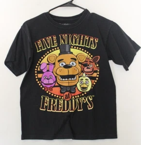 Five Nights at Freddy's Black T-Shirt Youth Size Medium - Picture 1 of 4