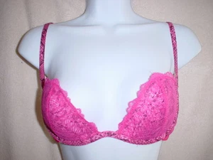  Victoria's Secret Vintage Lace Plunge 34B Pink Neu ohne Etikett - Bild 1 von 5