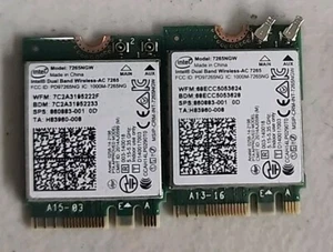 2 PACK Intel 7265NGW Wireless-AC 7265 802.11ac M.2 Wireless Card + Bluetooth - Picture 1 of 2