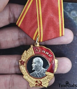 Russia Soviet Union Order of Lenin Medal USSR CCCP Pure Silver Portrait Rare! - Picture 1 of 8