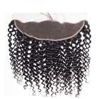  Jerry Curl  Lace Frontal 13X4  Natural Color Free Part Remy 100% Human Hair 