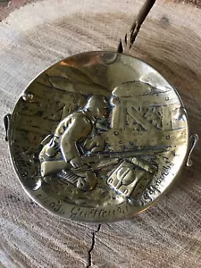 C.VILLAIN and JEAN GARNIER French "NOS GUETTEURS" France World War 1 Brass Plate - Picture 1 of 8