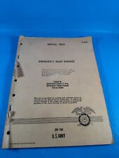 Emergency Mass Feeding Staple Bound Booklet June 1958 US Army
