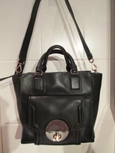 MIMCO black pebbled leather turnlock tote, exceptional condition immac - Picture 1 of 24