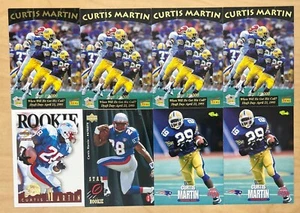(8) CURTIS MARTIN RC CARD LOT 1995 UPPER DECK, SCORE, ++ - Picture 1 of 1