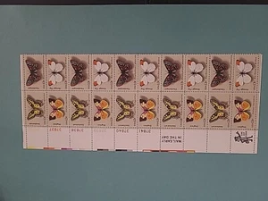 Briefmarken USA 13 Cent Schmetterling 1977 20er Block - Bild 1 von 2