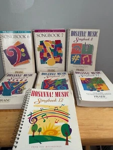 Hosanna! Music Songbook Collection 6-12 Spiral Bound Praise Worship Books Lot - Picture 1 of 3