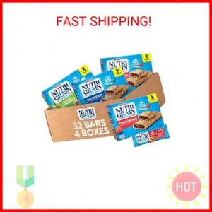 Nutri-Grain Soft Baked Breakfast Bars, Kids Snacks, Whole Grain, Variety Pack (4 - Picture 1 of 2