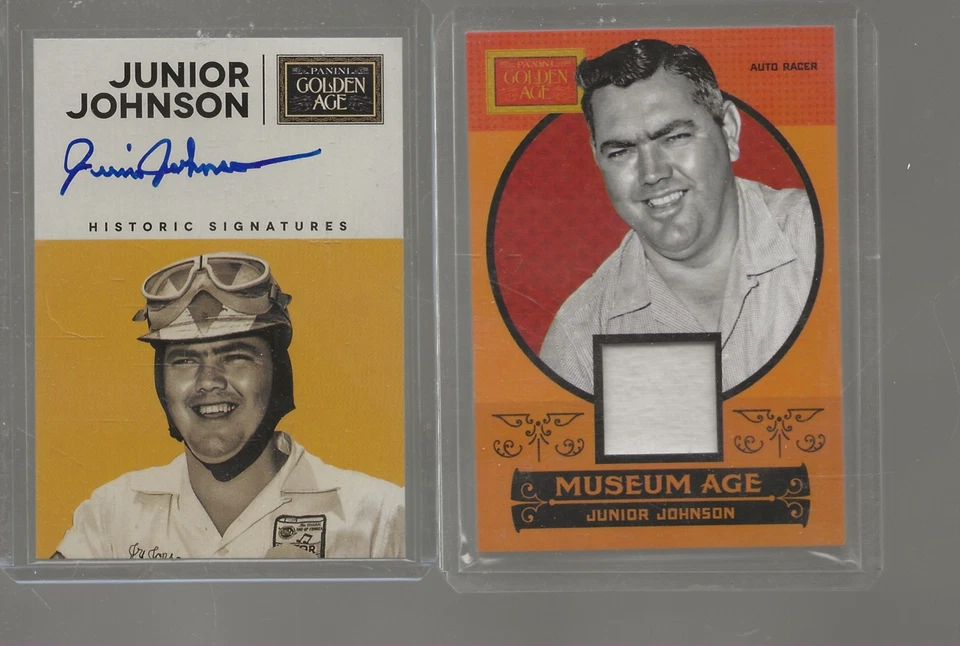 Junior Johnson 2014 Panini Golden Age HISTORIC SIGNATURES ONCARD Autograph+RELIC - Image 1 of 2