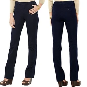 Ralph Lauren Adelle Stretch Dress Petite Pants Hose Schwarz 14P Highly Rated - Bild 1 von 11