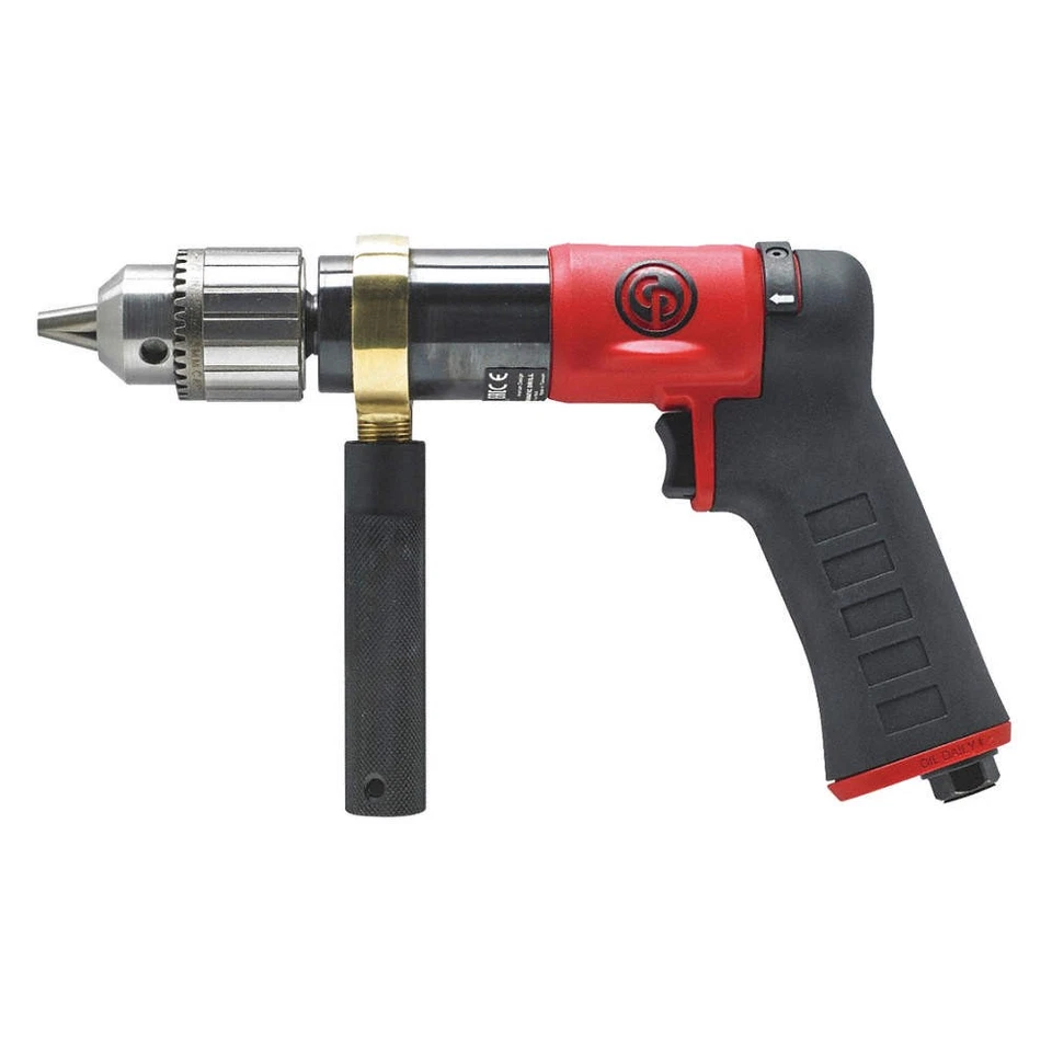 Taladro CHICAGO PNEUMATIC CP9789C, alimentado por aire, empuñadura de pistola, 1/2 pulgada 468H74 Foto 1 de 1
