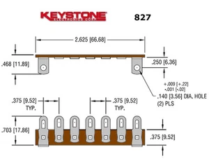 Keystone 827 ancoraggio a 7 posizioni - Foto 1 di 1