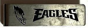 PHILADELPHIA EAGLES ~ Men's Metal Money Clip - Picture 1 of 2