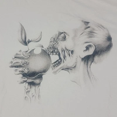 Camiseta Threadless Vegetarian Zombie Y2K XX-Grande Chicos Horror Estampado Gráfico Foto 1 de 4