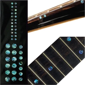 Inlay Sticker Fret Markers for Guitars & Bass - Custom Dots Set, Abalone Blue  - Picture 1 of 7