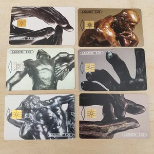 Ladatel Phone Card Lot x 6 Rodin Series - Imagen 1 de 7