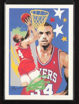 1990-91 Hoops #374 Charles Barkley Philadelphia 76ers Near Mint or Better - Image 1 of 2