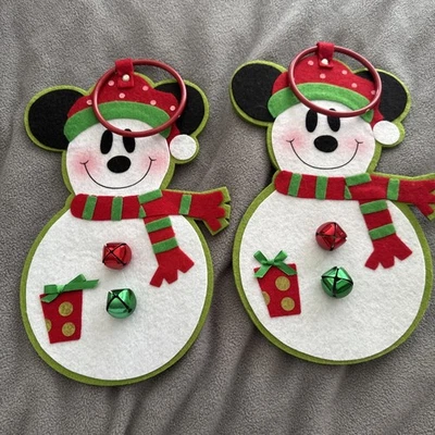 Disney Mickey Christmas Snowman Door Decorations - Image 1 of 2