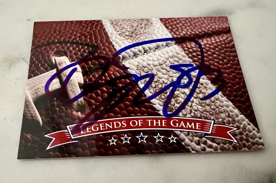 Brandon Lloyd SIGNED CUT FOOTBALL SIGNATURE CARD 49ers New England Patriots NFL - Image 1 of 1