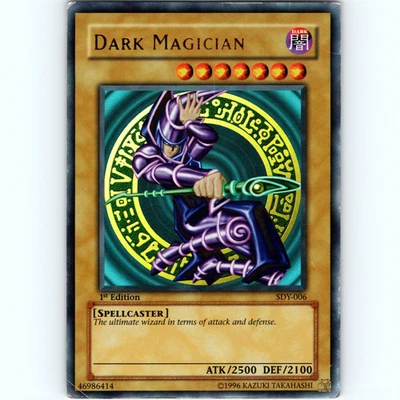 Yugioh Dark Magician SDY-006 1st Edition Ultra Rare Holo Asian English - MP 💎 - Image 1 of 2